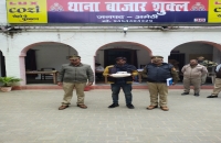 बाजार शुक्ल पुलिस द्वारा 01 किलो 100 ग्राम गांजा के साथ 01 अभियुक्त गिरफ्तार