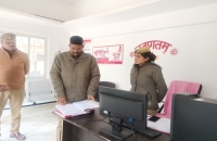 पुलिस अधीक्षक अमेठी  द्वारा थाना बाजारशुक्ल का किया गया आकस्मिक निरीक्षण