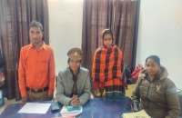 महिला रिपोर्टिंग पुलिस चौकी थाना मोहनगंज के प्रयास से 01 वैवाहिक जोड़ा पुनः साथ रहने को हुआ राजी ।