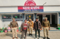 इन्हौना पुलिस द्वारा 02 नफर वांछित अभियुक्त गिरफ्तार