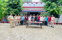 प्राचीन मूर्तियों को चोरी कर खऱीद फरोख्त करने वाला गिरोह चढ़ा पुलिस के हत्थे