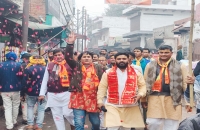 सीकरी में राम जन्मभूमि से आए अक्षत कलश संग निकली भव्य व दिव्य कलश यात्रा,जय जय श्रीराम के लगे नारे 