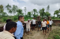 सीडीओ ने महात्मा गांधी राष्ट्रीय ग्रामीण रोजगार गारण्टी योजनान्तर्गत कराये गये कार्य का किया निरीक्षण