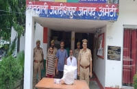 पुलिस टीम ने चार गोवध अभियुक्तों को दबोचा,जवाबी फायरिंग मे एक अभियुक्त घायल